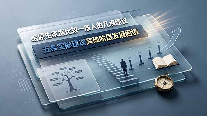 (19194期)付费文章:给原生家庭比较一般人的几点建议,五条实操建议突破阶层发展困境-齐力副业