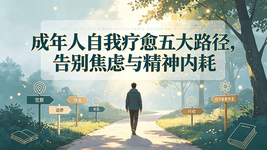 （19516期）付费文章：成年人自我疗愈五大路径，告别焦虑与精神内耗-齐力副业