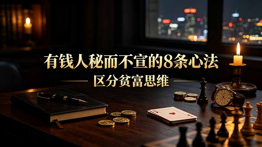(19413期)付费文章:有钱人秘而不宣的8条心法|区分贫富思维-齐力副业