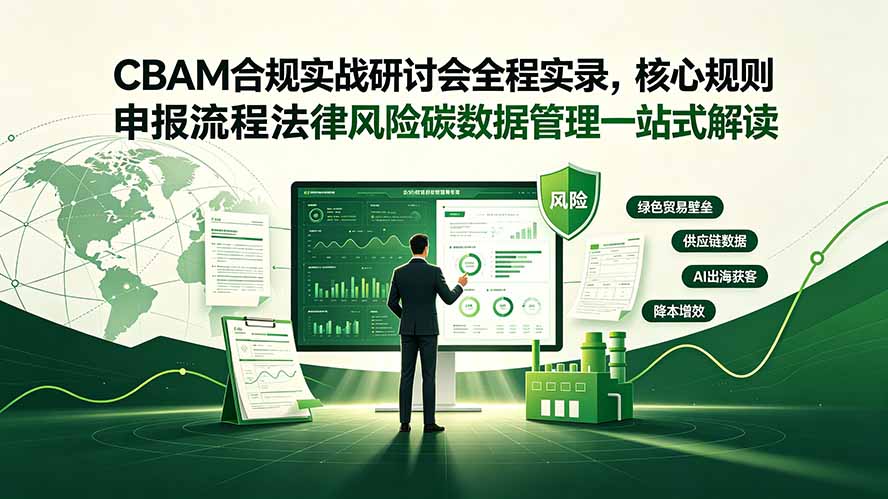 (19235期)CBAM合规实战研讨会全程实录,核心规则申报流程法律风险碳数据管理一站式解读-齐力副业