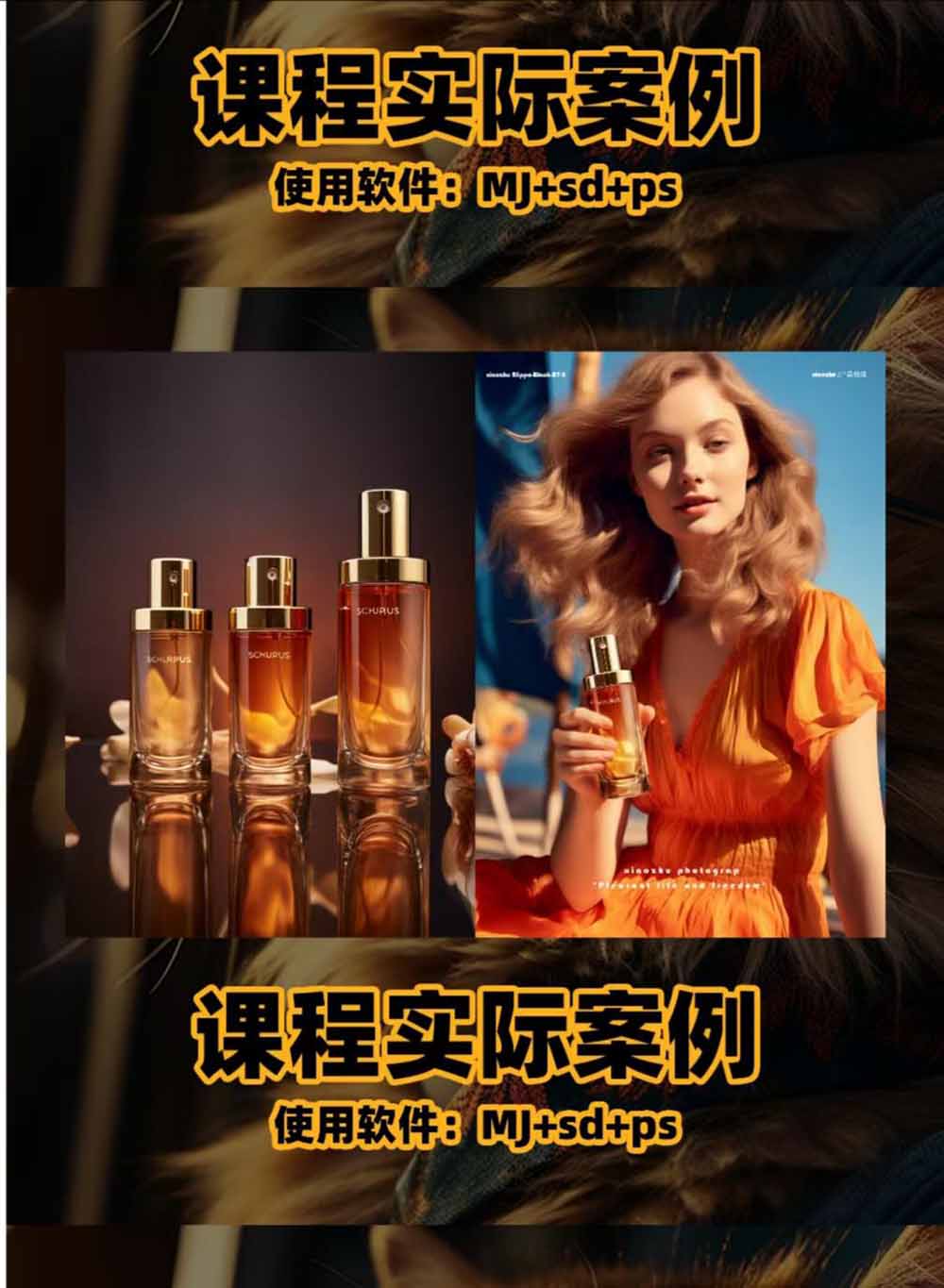 （19262期）AI电商人像摄影实战课·SD多端部署｜MJ完整教学｜家电护肤家具商品图人像写真全案例插图2