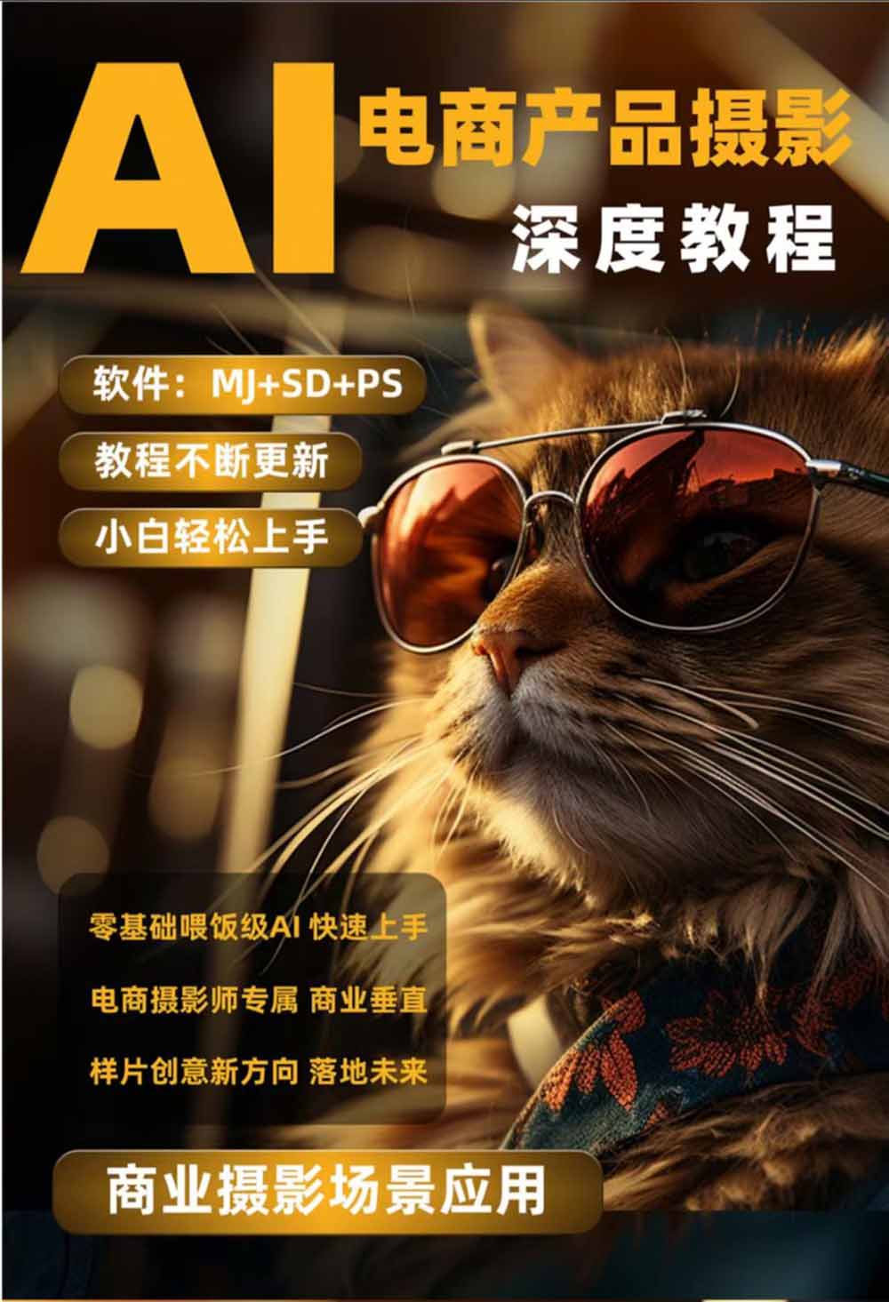 （19262期）AI电商人像摄影实战课·SD多端部署｜MJ完整教学｜家电护肤家具商品图人像写真全案例插图4