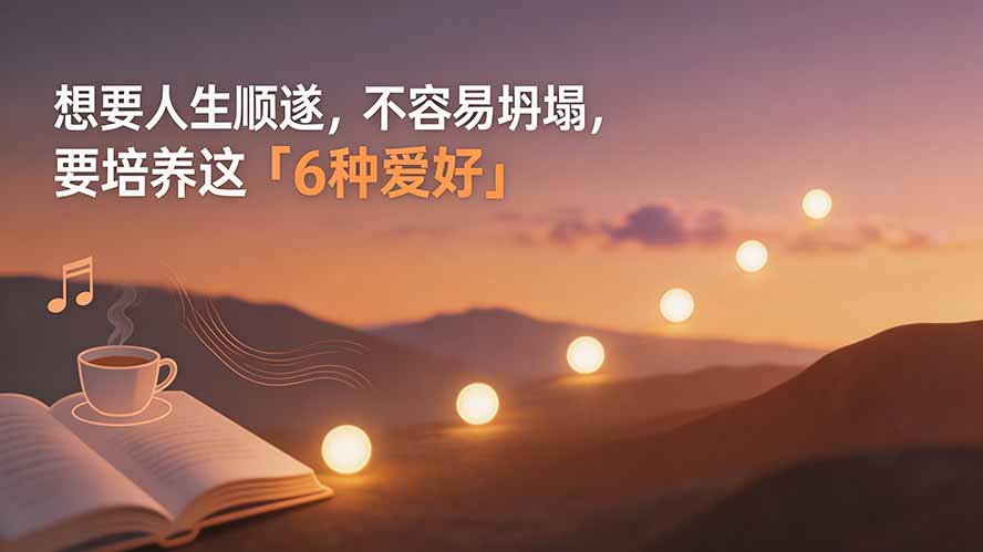 （19638期）付费文章：想要人生顺遂，不容易坍塌，要培养这6种爱好-齐力副业